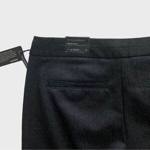 NWT Express Low Rise Barely Boot Columnist Pants Studio Stretch Black Pinstripe